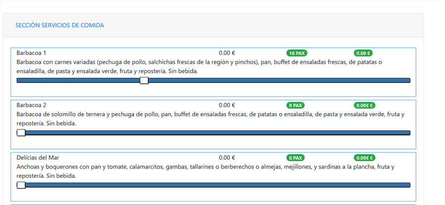 Parámetros presupuesto