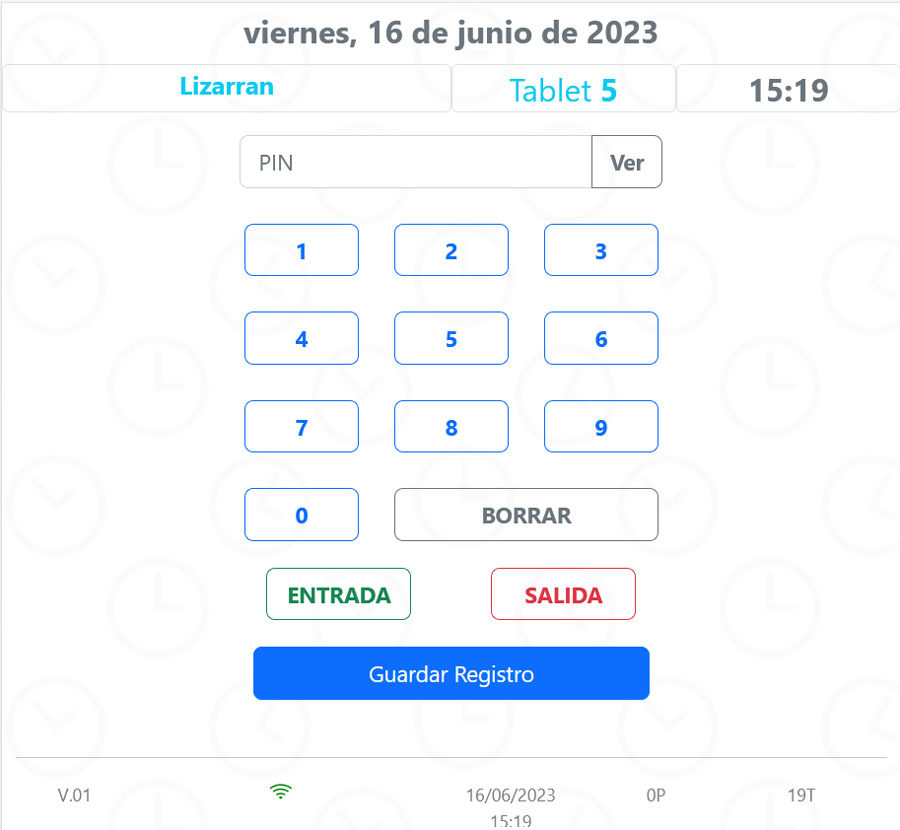 App entrada de marcages de los trabajadores (Progressive web App)