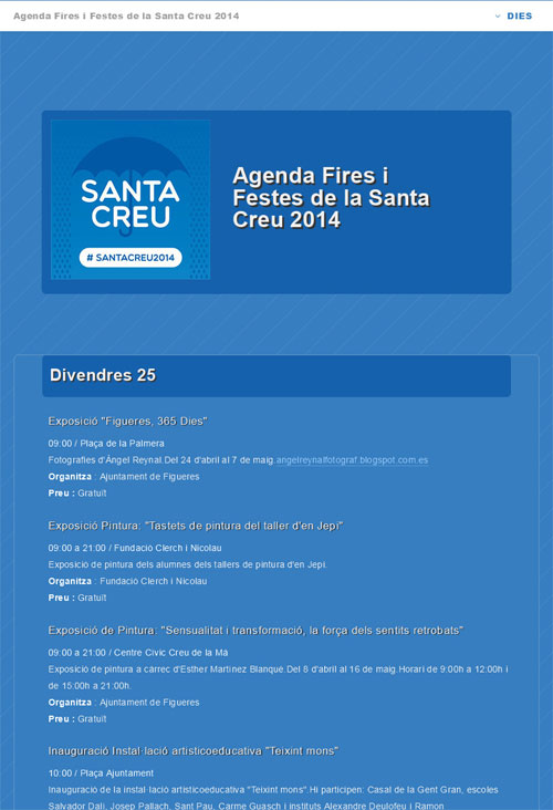 Web agenda actos